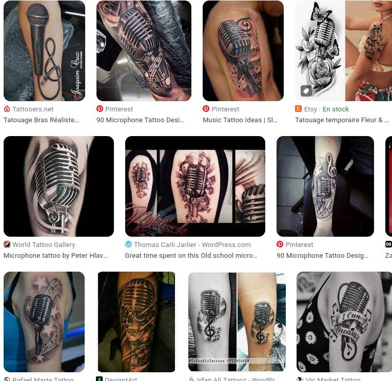 Collections de tatouages de micros. Le Unidyne a la vedette